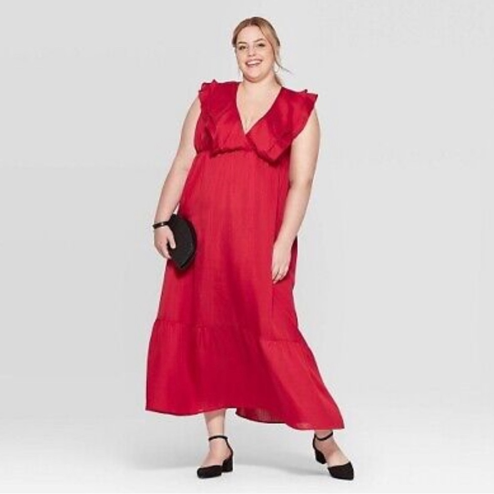 A NEW DAY Red Maxi Dress - NWT XXL